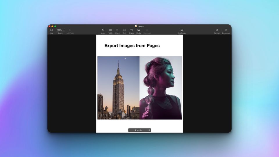 How to Export Images from Pages on Mac
