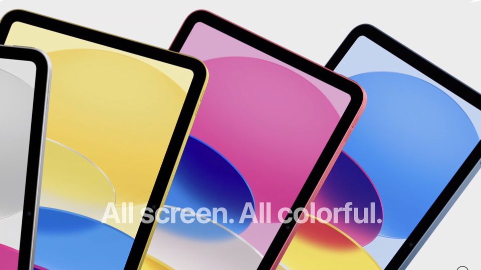 10th generation iPad in all colors